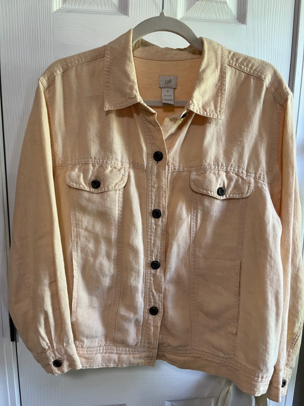 J. Jill Butter Button-Front Utility Jacket